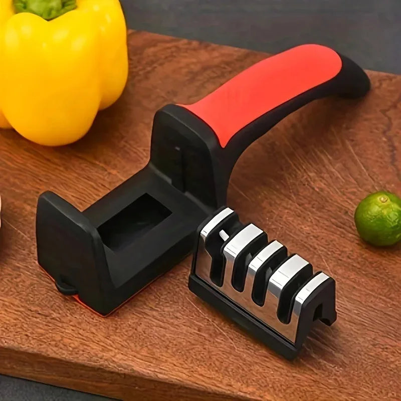 3/4 Segment Knife Sharpener Kitchen Multifunctional Handheld Fast