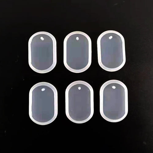 1/6/10pcs DIY Keychain Pendant Silicone Mold Set Crystal Epoxy Resin