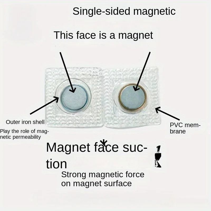10pcs magnetic fasteners for sewing - invisible metal fasteners for
