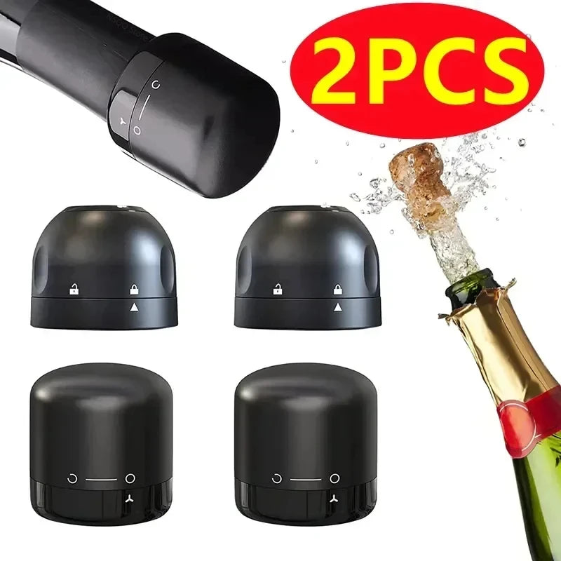Wine Stopper 1/2 Piece Reusable Bar Accessories Silicone Sealing