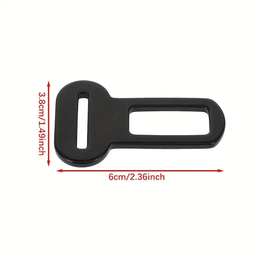 2/4 Pet Seat Belt Adapters - Car Metal Clips for Pet Leashes,