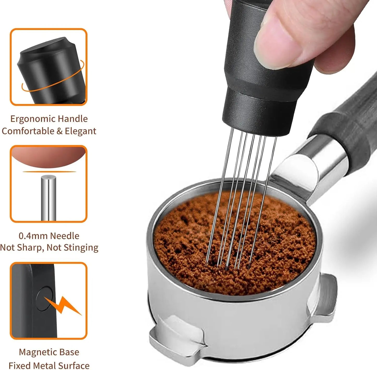Magnetic Wdt Tool Espresso with, Espresso Distribution Tool Espresso