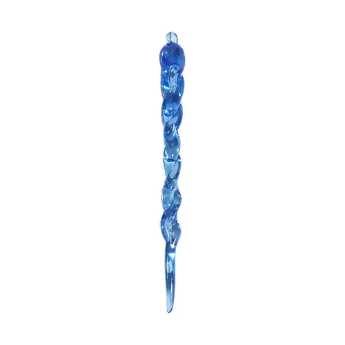 12/24Pcs Crystal Snowflake Clear Simulation Ice Pendants Xmas Tree