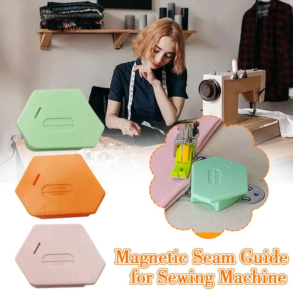 Sewing Magnetic Seam Guide Anti-Slip Grip Sewing Machine Guide Magnets