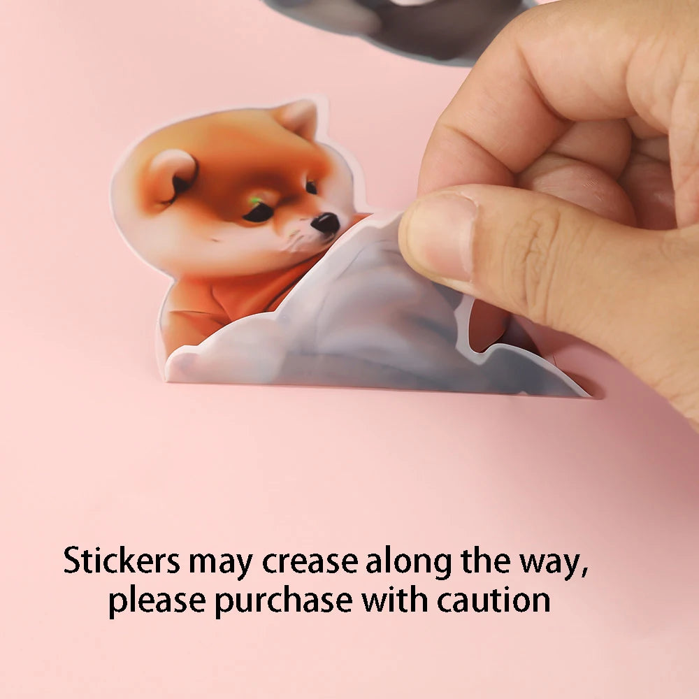 3D Shiba Inu Stickers – Cute Orange Apparel Shiba Inu Stickers, 3D