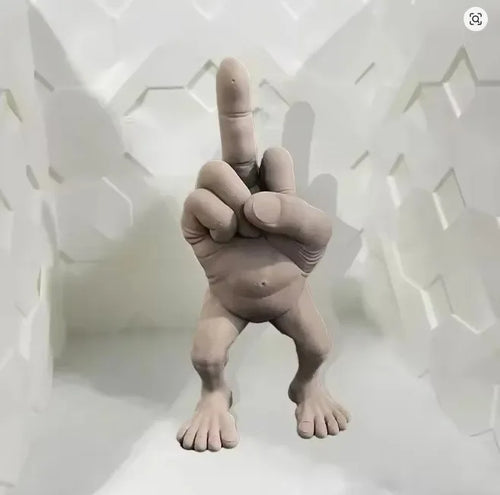 3d Printed Desktop Decorations Middle Finger Figure With Legs Refers