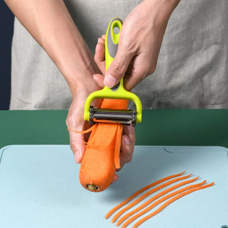 3 In 1 Rotary Peeler Fruit Vegetables Cabbage Graters Salad Carrot