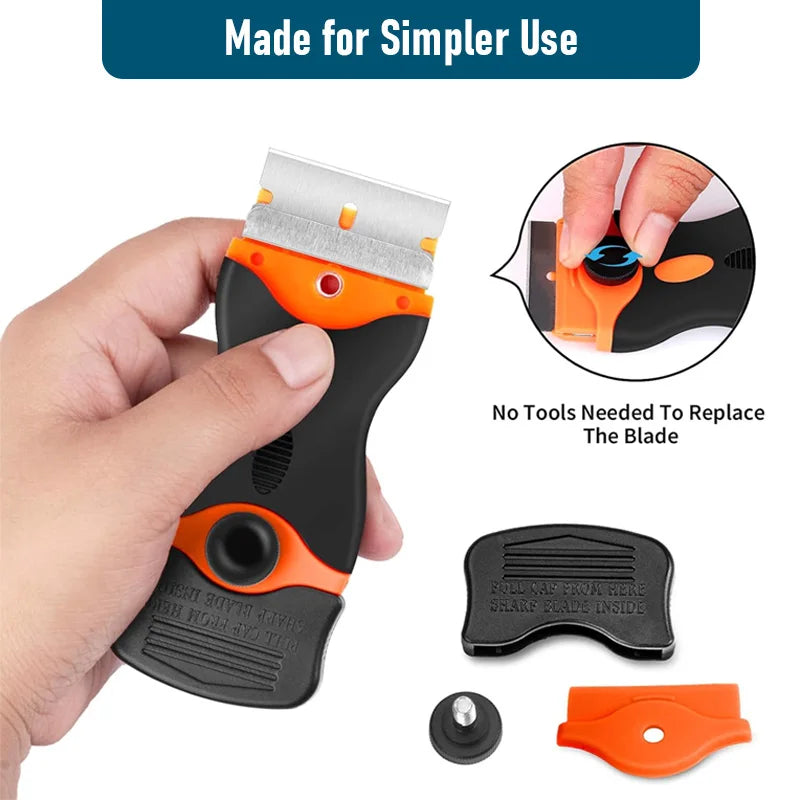 Plastic /Metal Razor Blade Scraper Edge Removal Tool with Blade Label