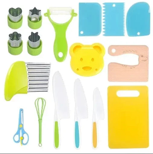 Kids Cooking Cutter Set Kids Knife Toddler Cutter Plastic Cake Fruit