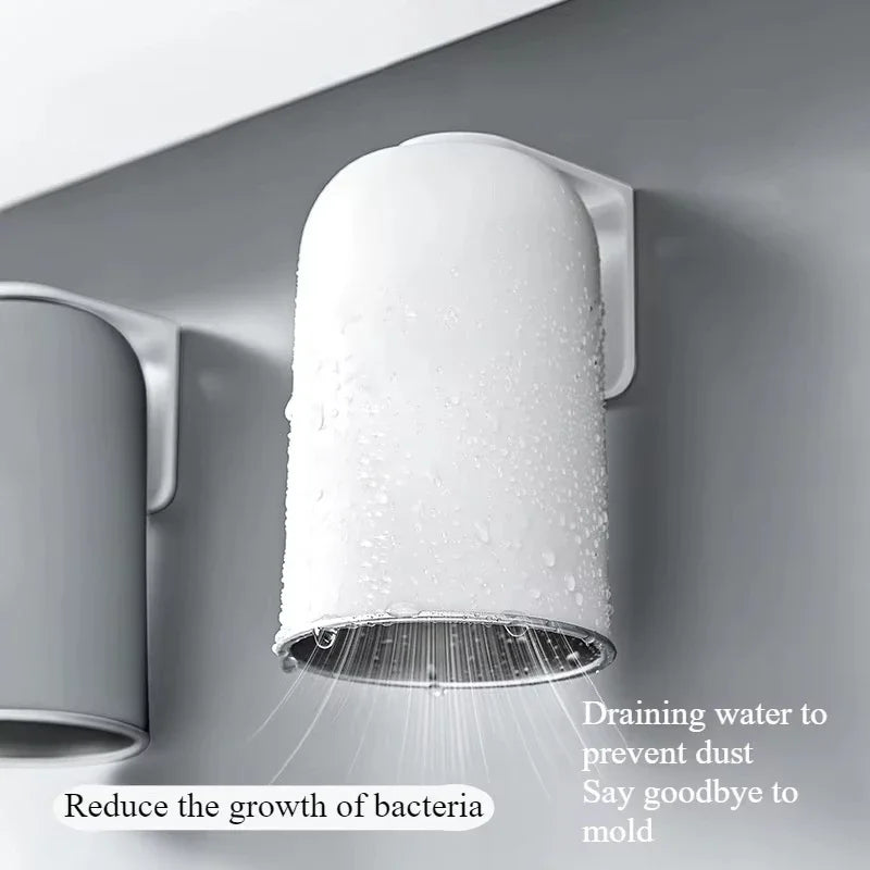 Magnetic Mouthwash Cup 304 Stainless Steel Tooth Brushing Cups Wall