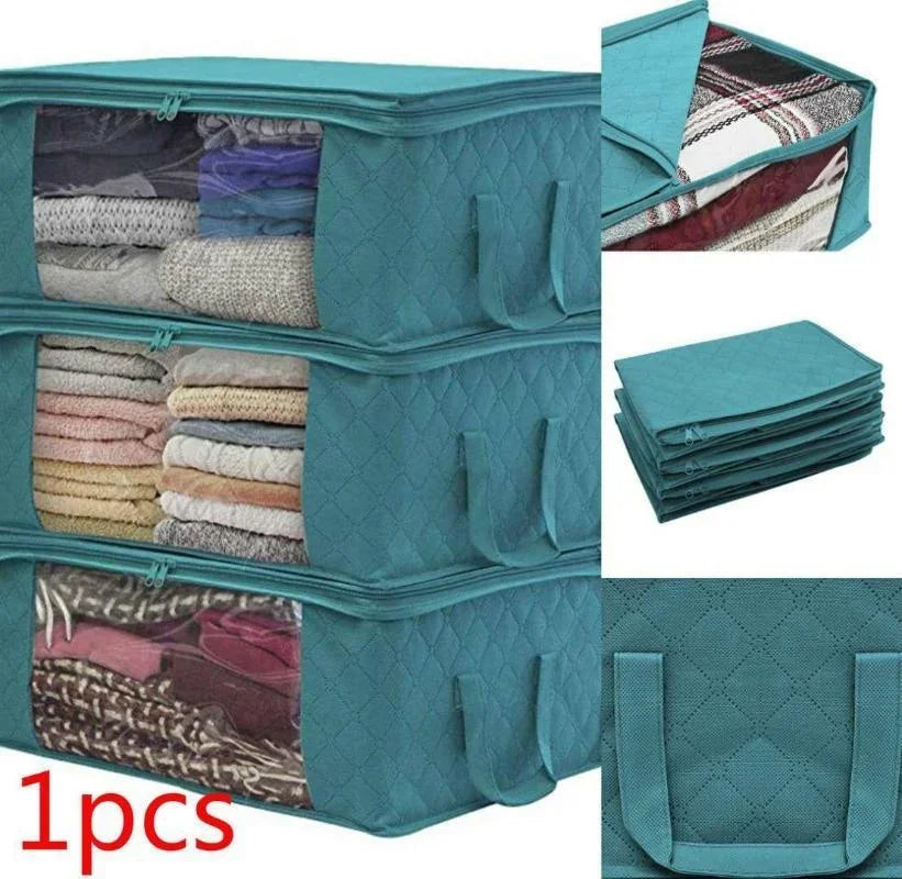 1Pcs Blanket Quilt Clothes Closet Box Bags Home Foldable