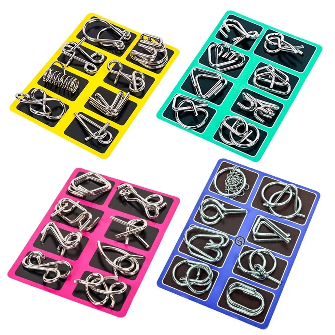 Fun Metal Chinese Ring Puzzle Intelligent Brain Teaser IQ Logic Game