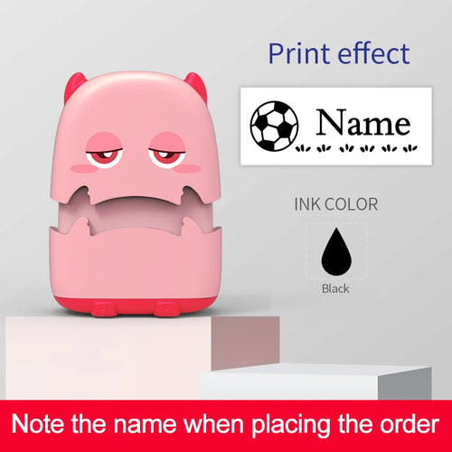 Custom Cartoon Baby Name Stamp Kit - Reusable for Cotton/Modal Clothes