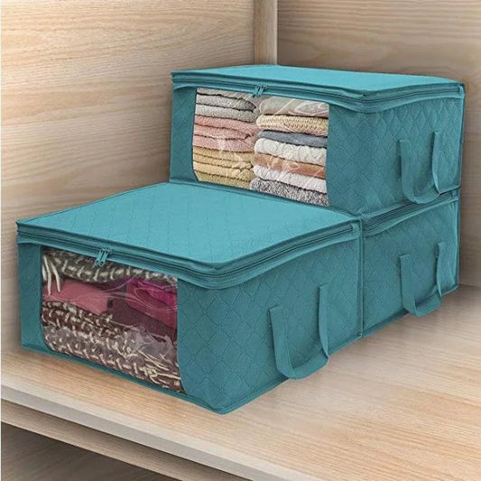 1Pcs Blanket Quilt Clothes Closet Box Bags Home Foldable