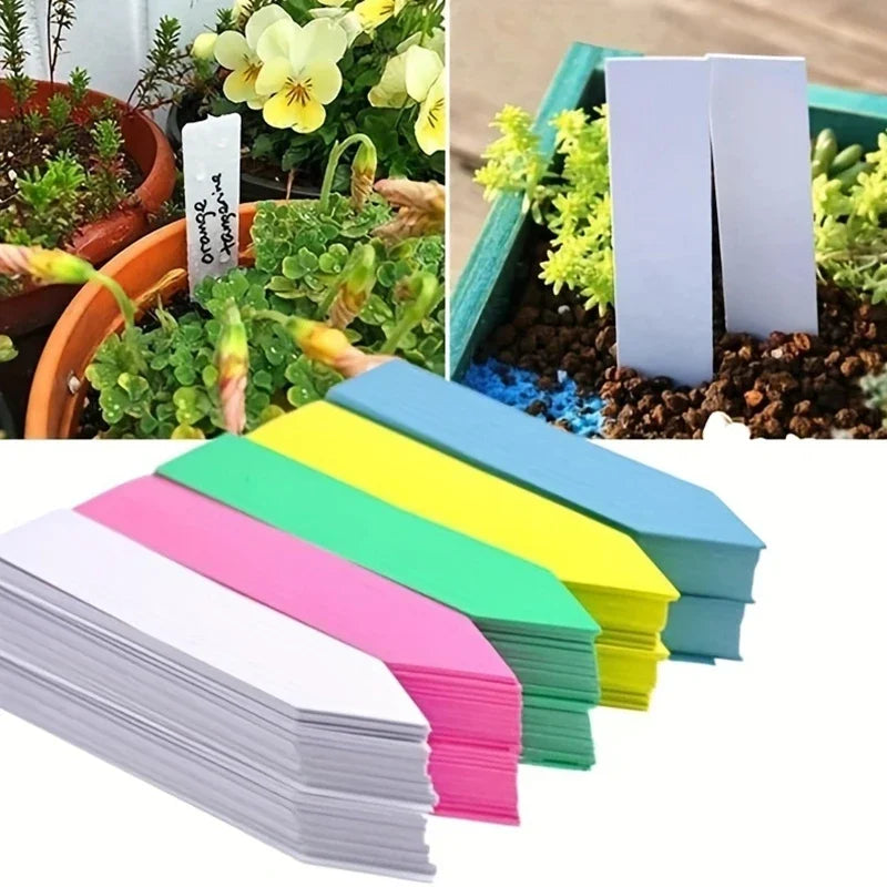 100pcs Garden Plant Labels Plant Accessories Flower Pots Plastic Plant
