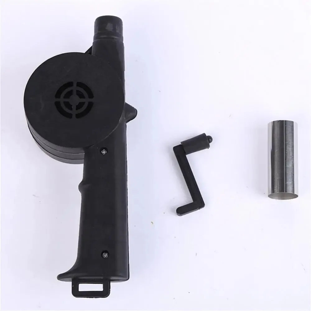 Hand-cranked Air Blower Barbecue Fan Mini Portable BBQ Grill Fire
