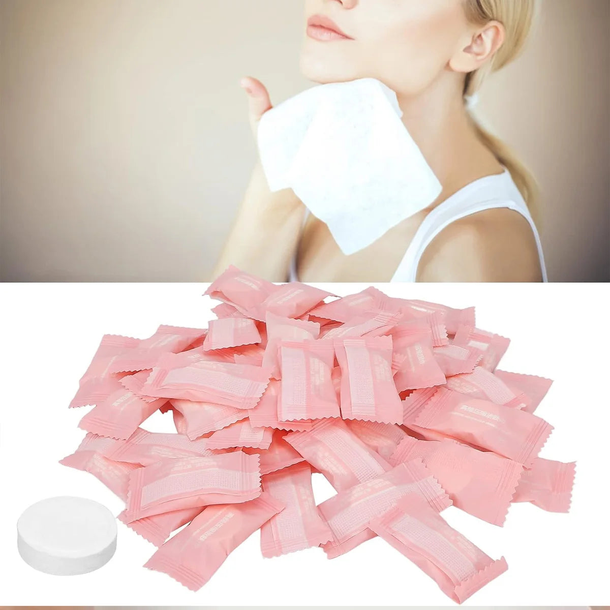 Compressed Towel Disposable Portable Face Towel Cotton Coin Tissue