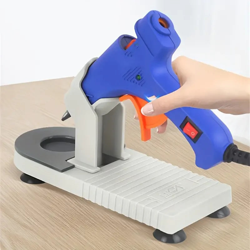 1pc Hot Glue Gun Holder Plastic Hot Melt Glue Gun Base Stand Organizer