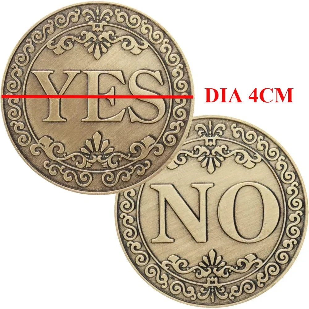 Bronze Yes or No Commemorative Coin Souvenir Non-currency Coins Game