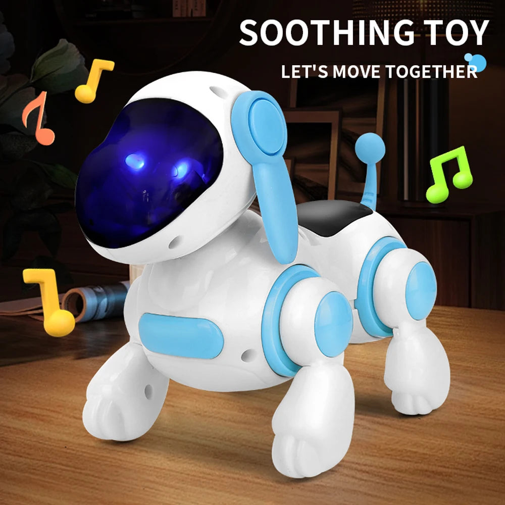 Smart Interactive Robotic Dog Simulated Walking Light Sound Music