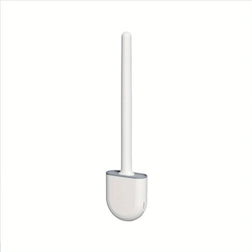 1pcsSilicone Toilet Brush and Holder Wall Mounted for Bathroom Quick