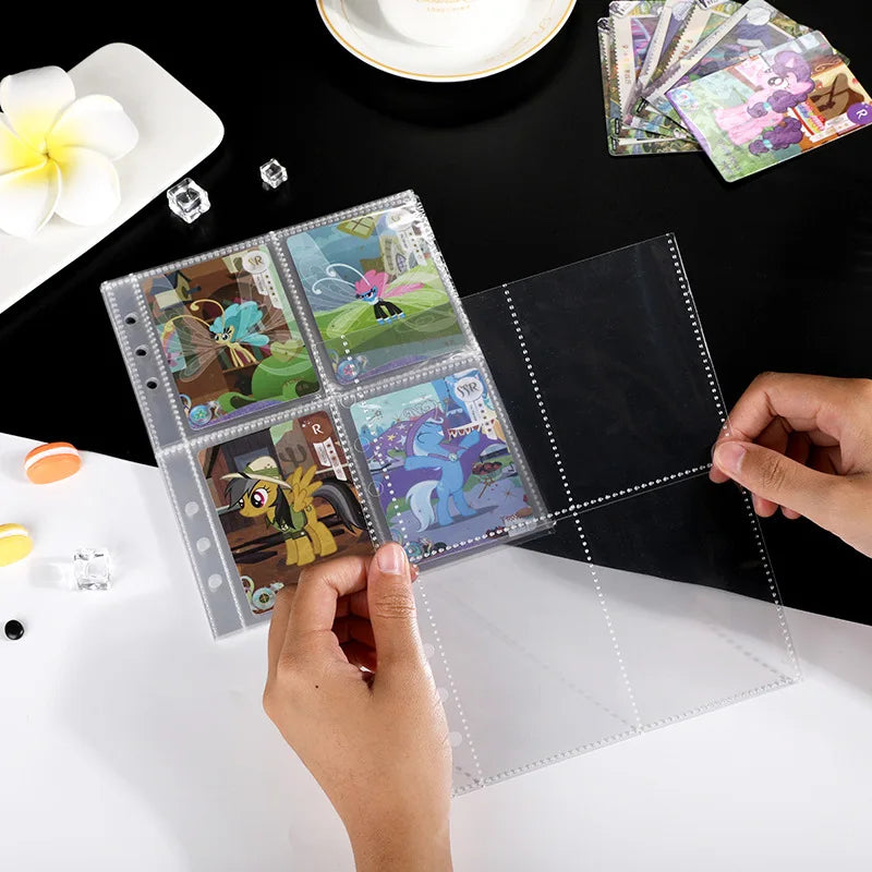 25/50pcs A5 Binder Photo Card Holders, 200 Pockets, Double-Sided