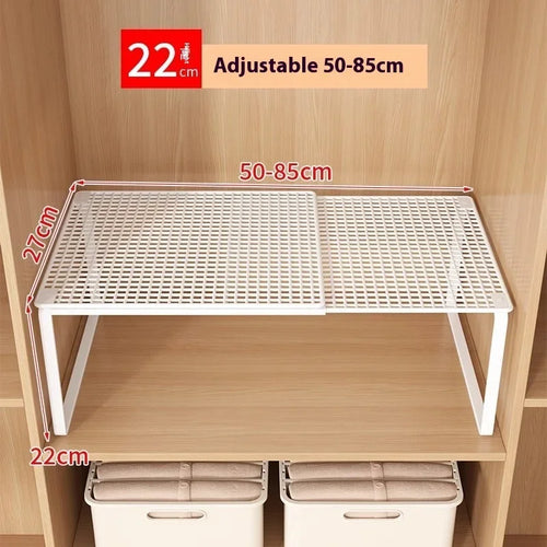 Retractable Wardrobe Storage Layered Organizer, Clothes Rack Internal