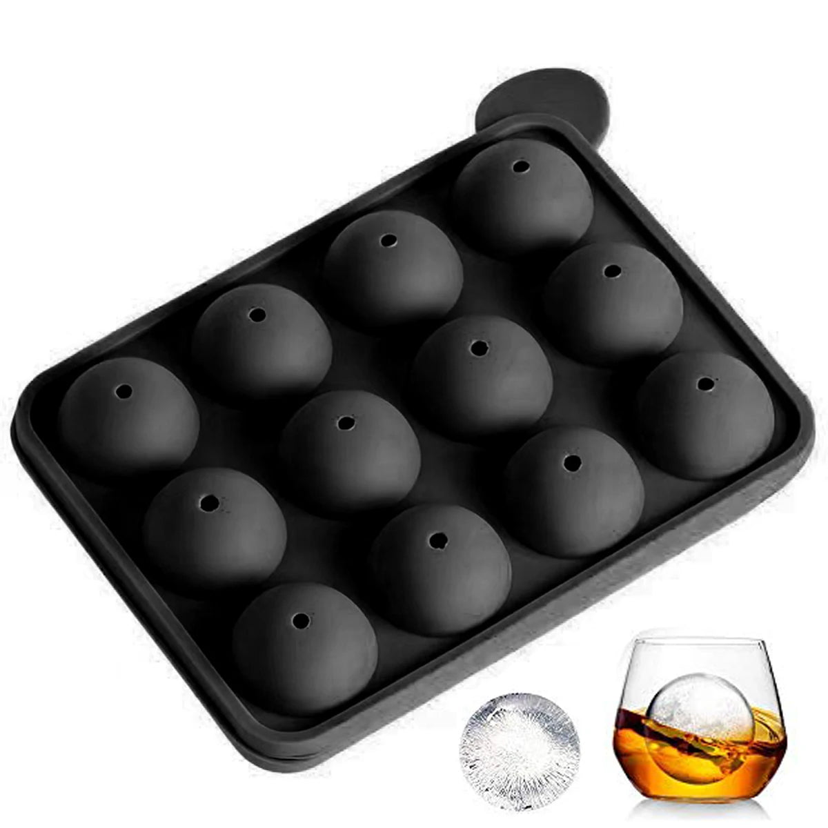 1PC Silicone Ice Cube Tray, Ice Cube Trays for Freezer, Easy Release
