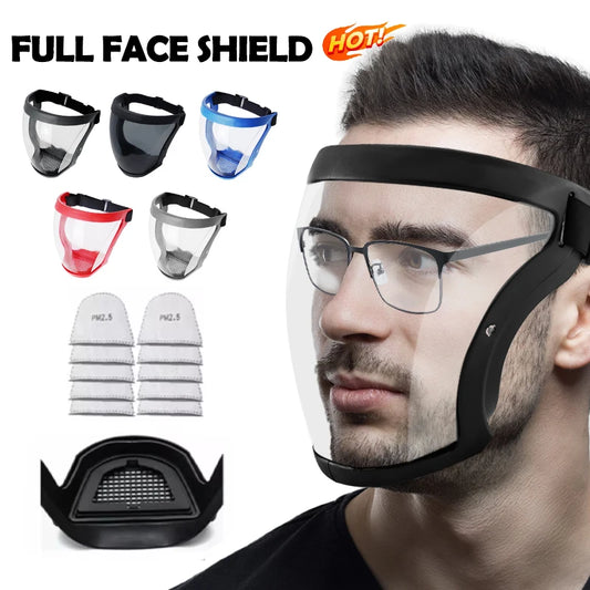 Work Protection Mask Transparent Facial Shield Transparent Facial