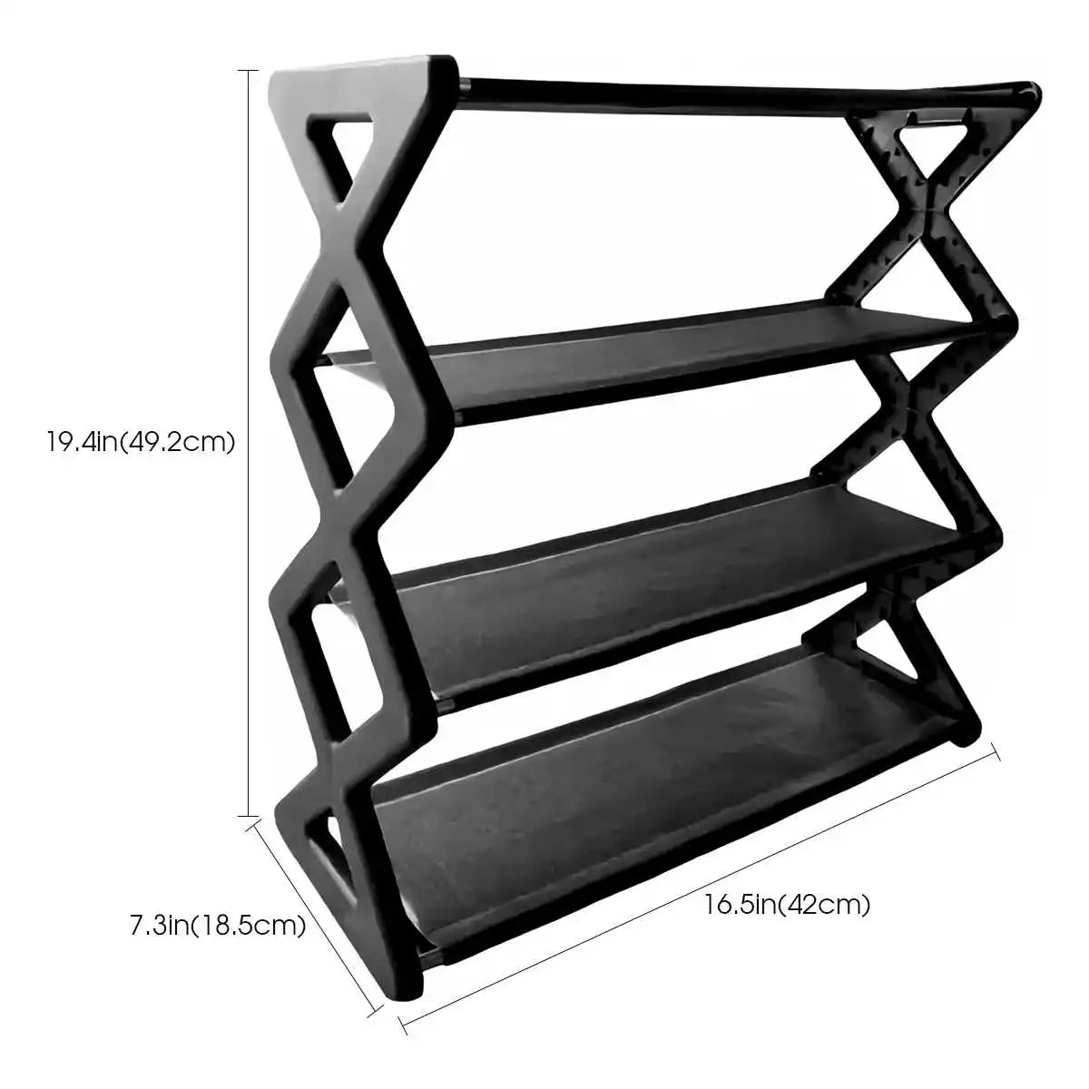 4-Tier Foldable Shoe Rack Dorm Rooms Boxed version Multifunctional