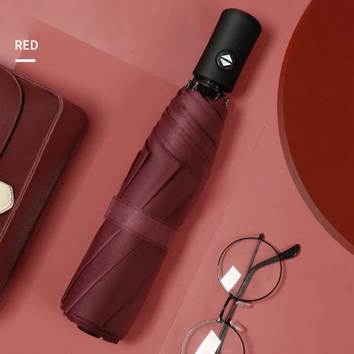 Automatic umbrella eight bone vinyl sunshine and rain dual-purpose sun