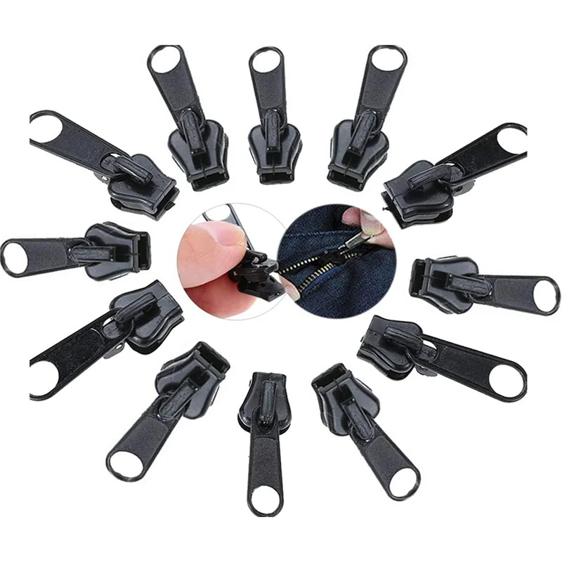 6/36pcs Fix Zip Puller Universal Instant Zippers Fix Zipper Repair Kit