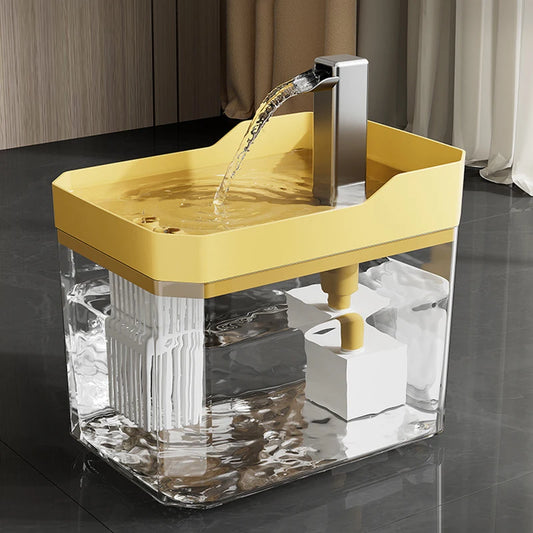 Transparent cat water dispenser plug-in automatic water drinker