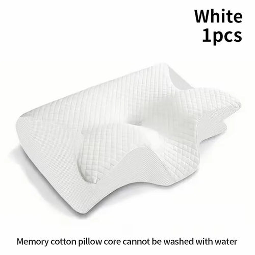1pc Memory Foam Cervical Pillow, 2 in 1 Ergonomic Contour Orthopedic
