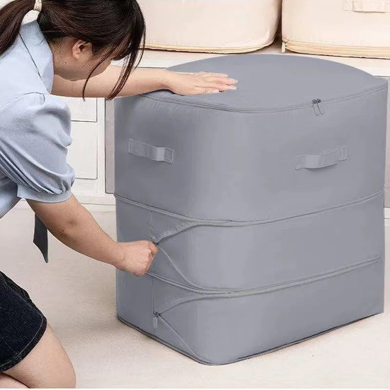 Heavy-Duty Self-Compressing Storage Bag - Portable Organizer for