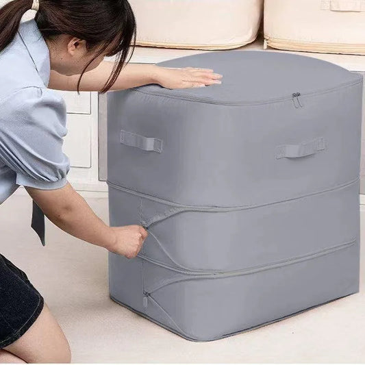Heavy-Duty Self-Compressing Storage Bag - Portable Organizer for
