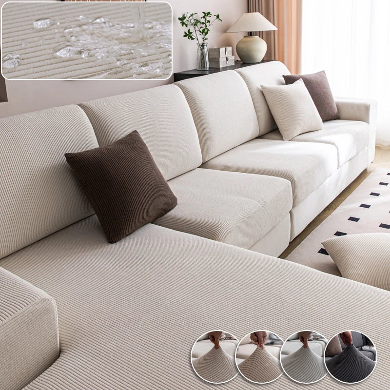 Waterproof Sofa Cover Luxury Adjustable Elastic Couch Cover for Living