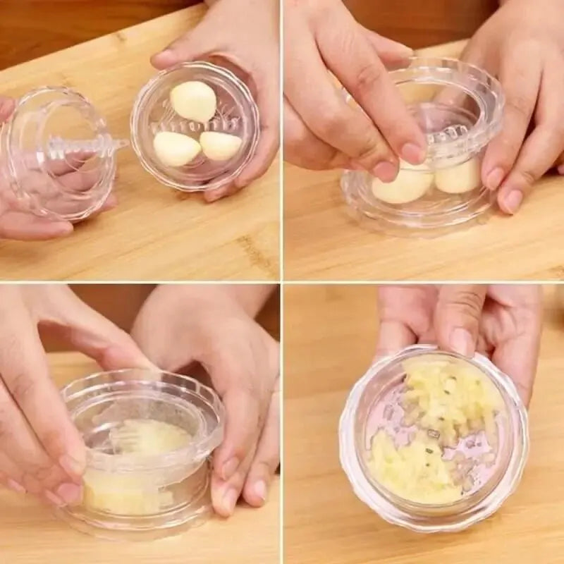 1PC New Kitchen Multifunctional Garlic Crusher Manual Garlic Press