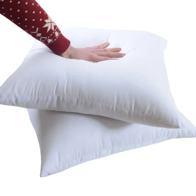 100%cotton standard white bounce back pillow cushion core sofa car