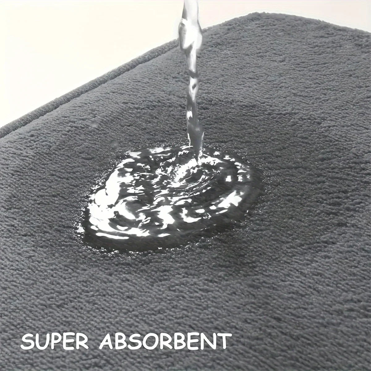 Thickened Special-shaped Absorbent Bathroom Floor Mat Flannel Toilet