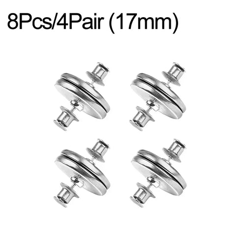 4/8Pairs Curtain Magnetic Button Detachable Curtain Fix Fastener Clip