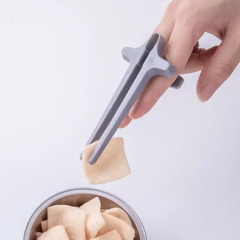 Finger Chopsticks for Gamer Gaming Snack Clips Plastic Chopstick Snack