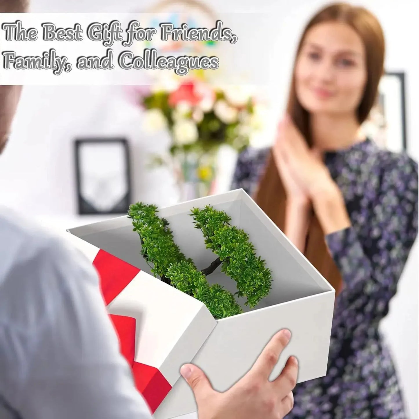 Artificial Plants Bonsai Simulated Tree Potted Plants Fake Flowers