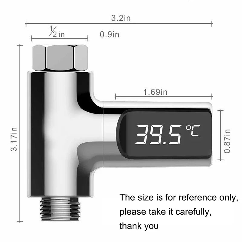 LED Display Home Water Shower Thermometer 5 To 85 Degrees Celsius