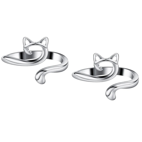 2pcs Adjustable Knitting Crochet Loop Ring Knittied Yarn Guide Finger