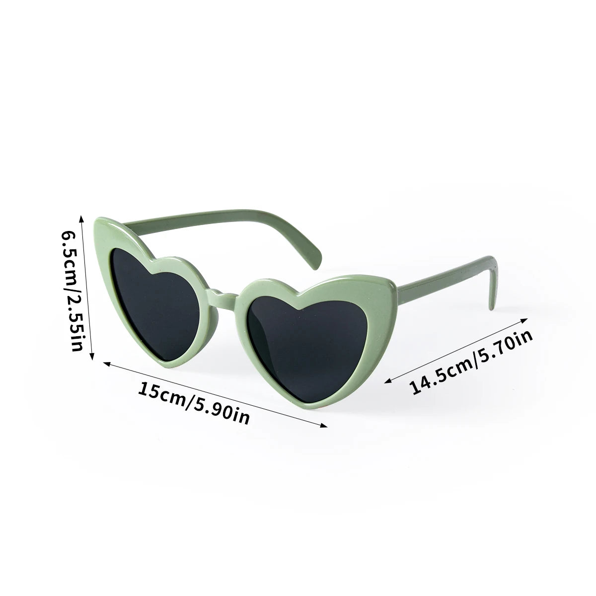 Bachelorette Party Heart Shaped Glasses Black White Pink Avocado Green