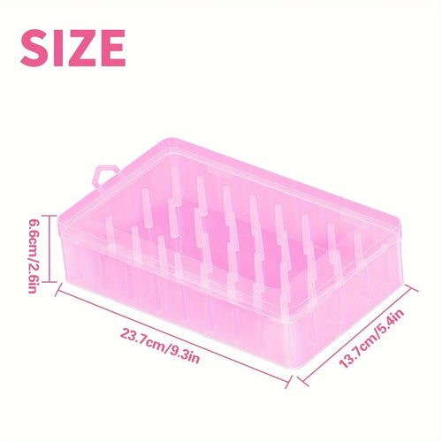 42 roll sewing thread storage box, transparent PP plastic embroidery