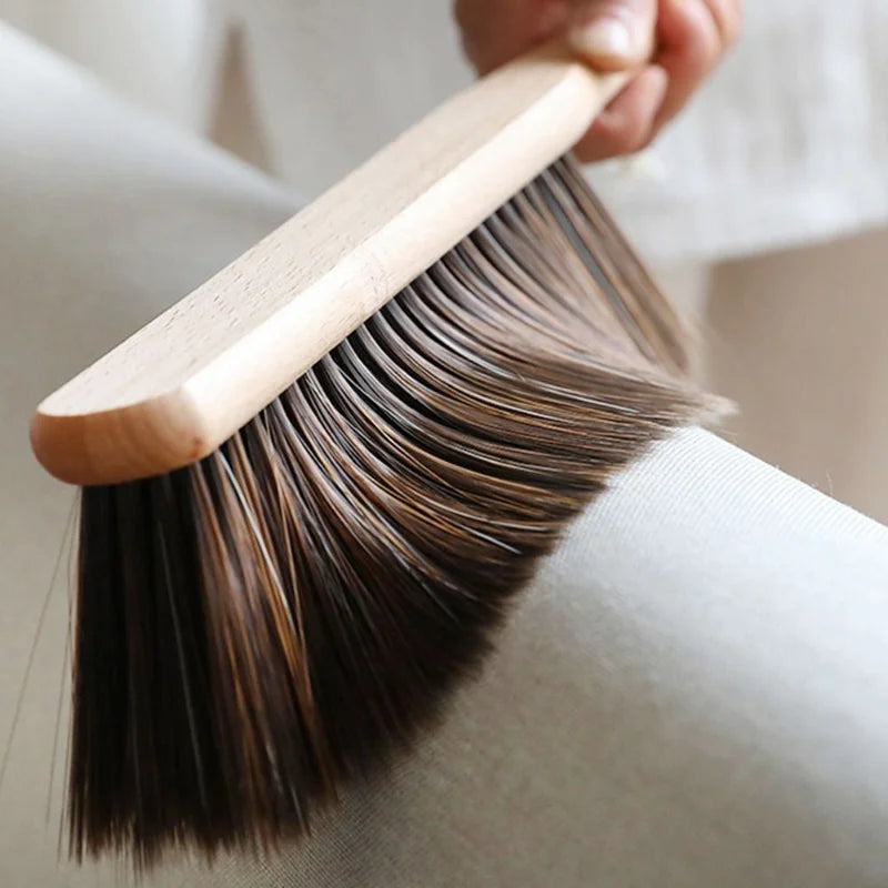 1PCS/2PCS Natural Wood Bristles Brush Anti-static Desktop Bar Grinder