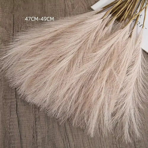 10pcs Faux Pampas Grass, Pampas Grass For Floor Vase, Pampas Grass