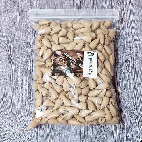 100g about 60pcs Natural Smoke Backflow Incense Cones Sandalwood